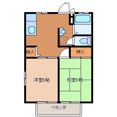 TSハイツＡの間取り