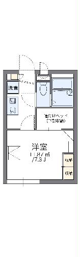 レオパレススカイコートIIIの間取り