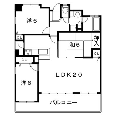 アルフィーネ二日市駅前の間取り