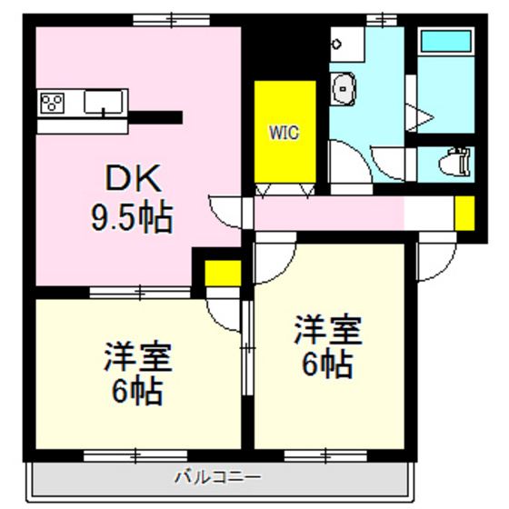 フローラルＡＢの間取り