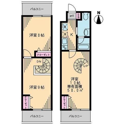 江東区森下のマンションの間取り