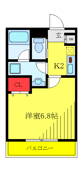 ＡＫＡＢＡＮＥ　ＷＥＳＴの間取り