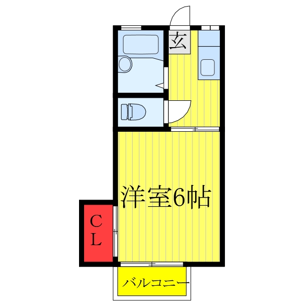 ハイツ翠B棟の間取り