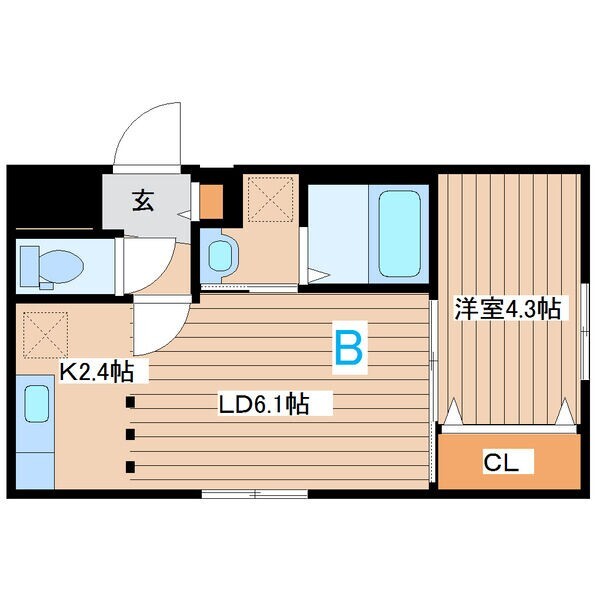 ＧＩＲＡＦＦＥ東札幌の間取り