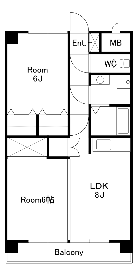 グランドールマンションの間取り