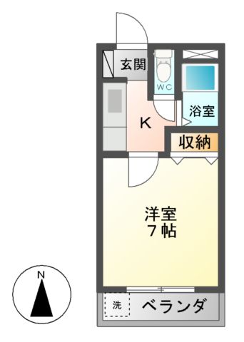 コテージ東海（南）の間取り