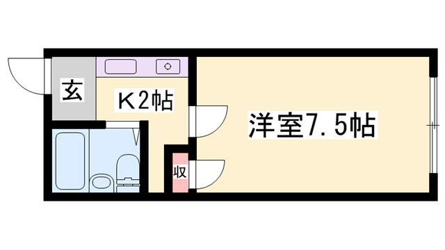 サンハイツ八代の間取り