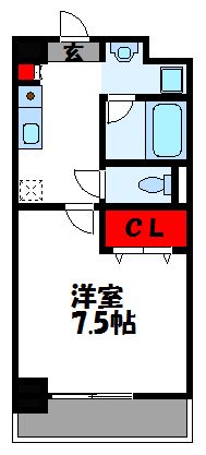 宗像市日の里のマンションの間取り