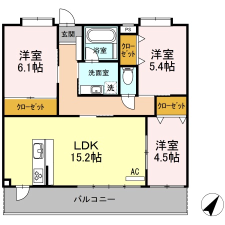 風河の間取り