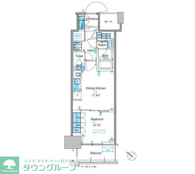 江東区豊洲のマンションの間取り