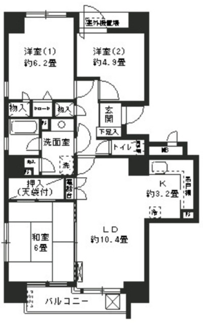 パーク・ハイム牛込の間取り