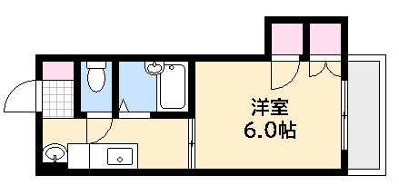 広島市西区楠木町のマンションの間取り