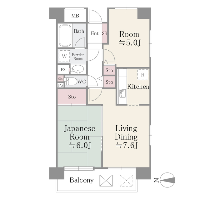 フレスコ川崎の間取り