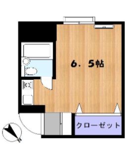 新宿区市谷田町のマンションの間取り