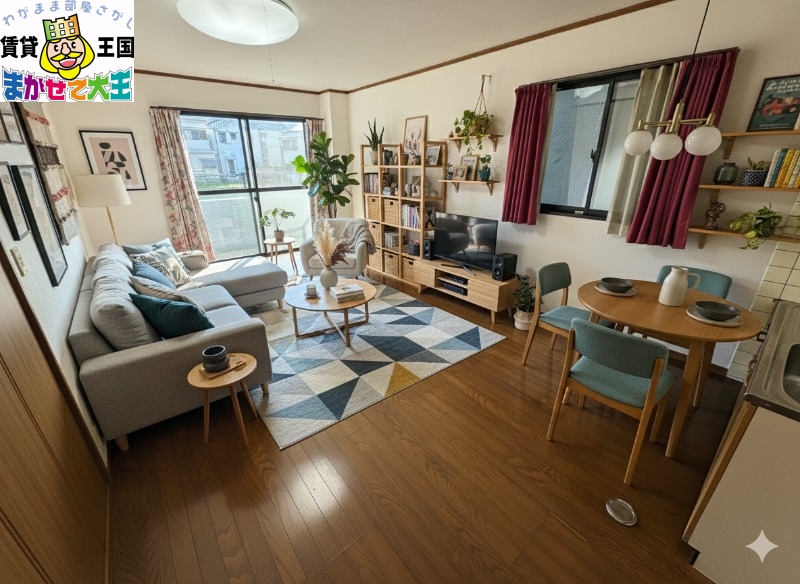 居室・リビング　家具・インテリアはＣＧです