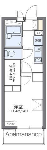 レオパレスプランドール八ヶ崎の間取り写真
