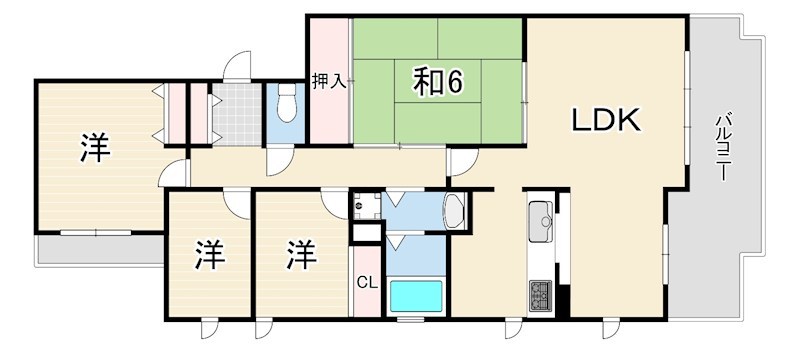 住吉ガーデンの間取り写真
