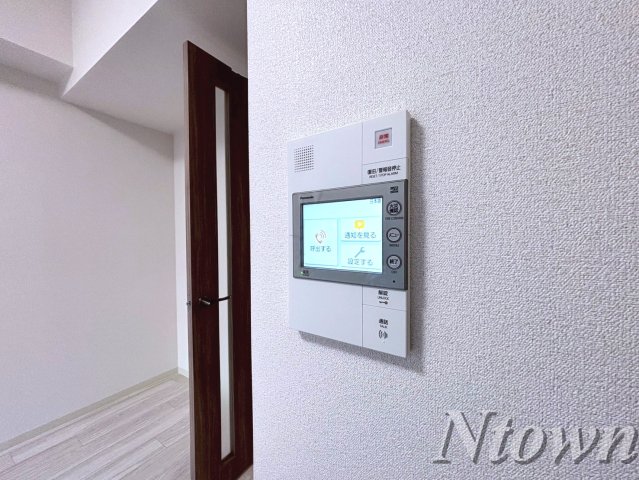 セキュリティ　モニター付きインターホンです