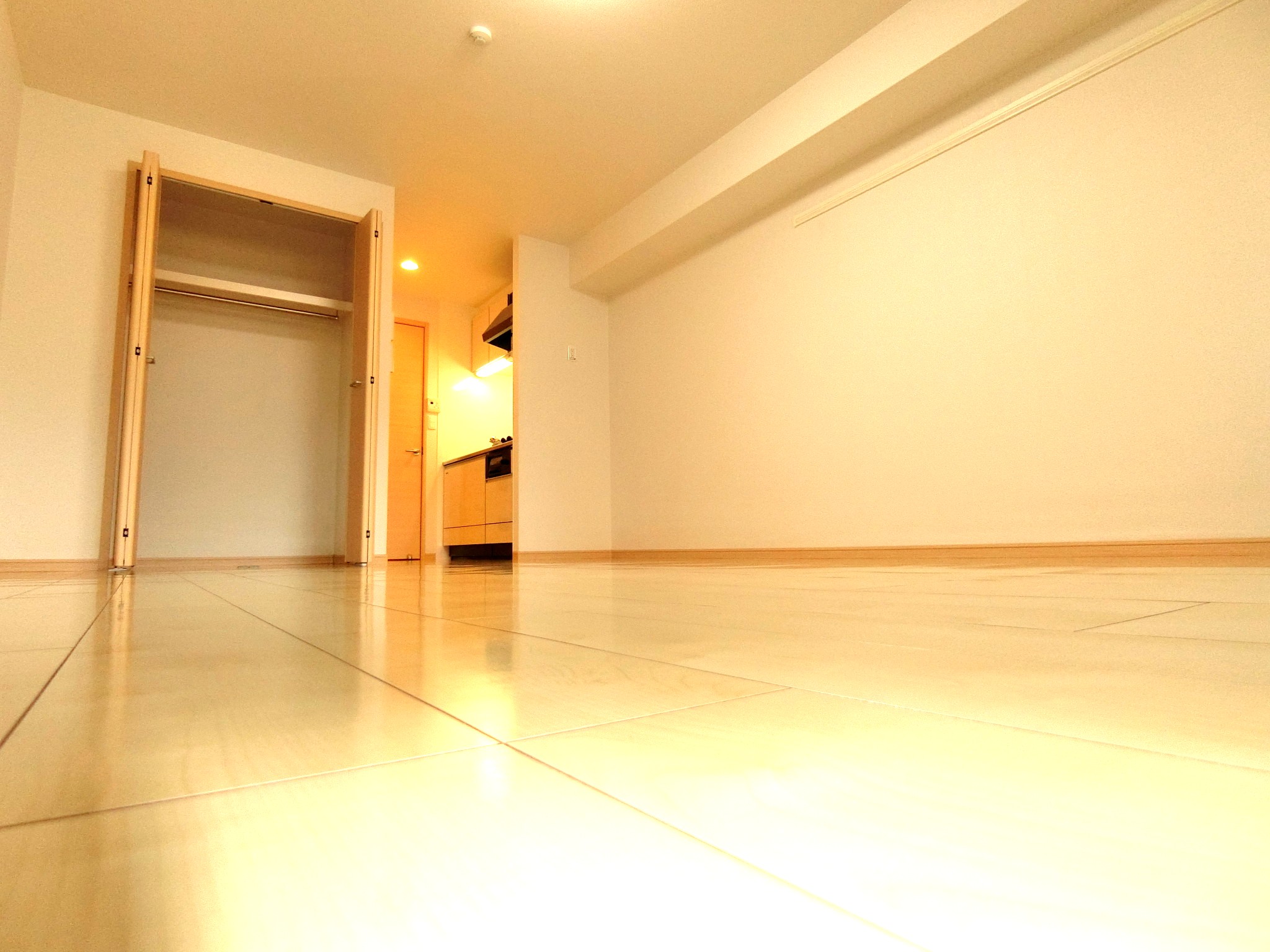 居室・リビング　クローゼット完備の明るく広々とした12帖のお部屋です☆