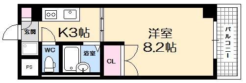 【広島市西区己斐中のマンションの間取り】