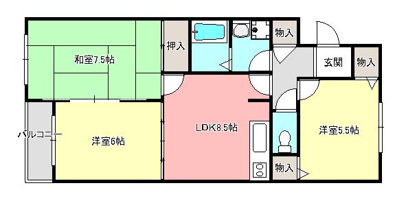 サンモールの間取り