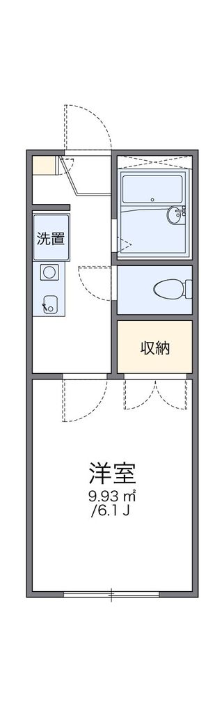 所沢市御幸町のアパートの間取り