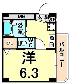 山路ハイツIIIの間取り