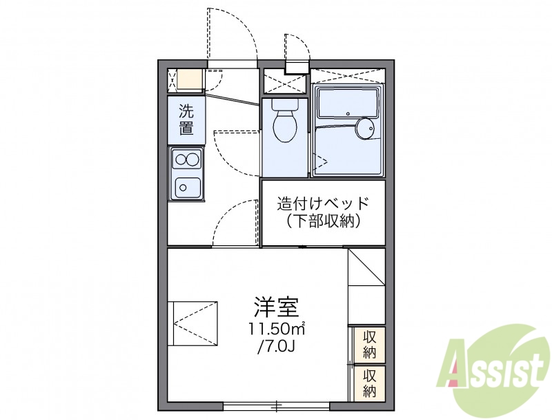 レオパレスＭＡＲＵＫＩＴＡIIの間取り