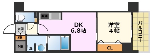 名古屋市中区丸の内のマンションの間取り