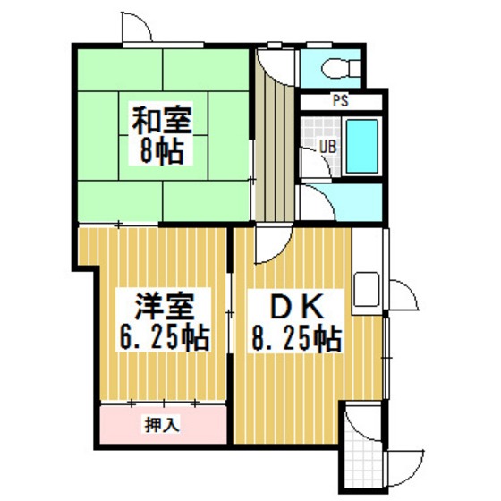 日の出ハイツの間取り