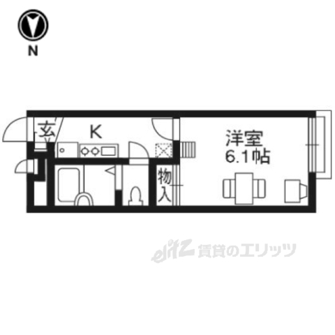 レオパレスオーキッド2の間取り写真