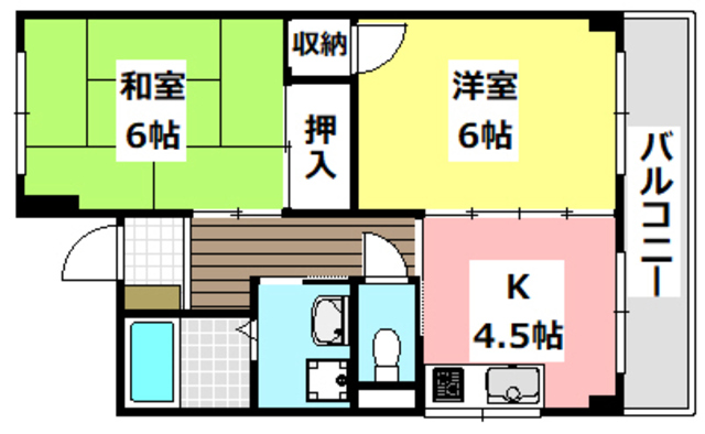 エスポアール摂津の間取り