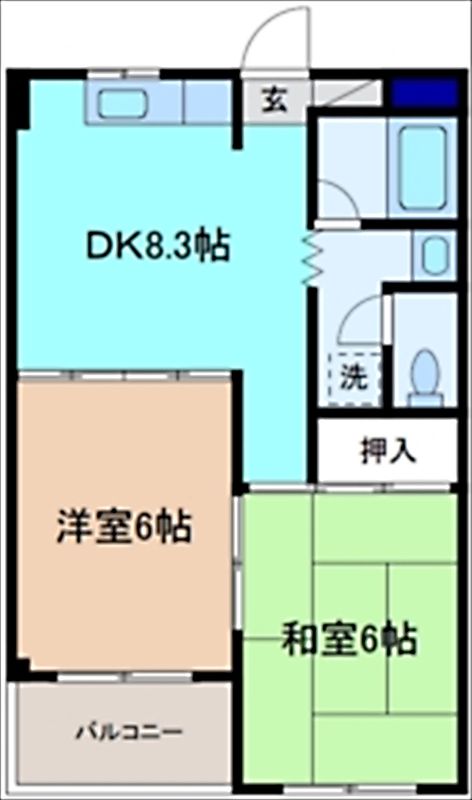 プランドール中名の間取り