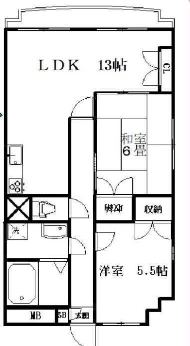 川口市戸塚のマンションの間取り