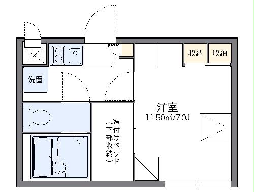 レオパレスファイナルコートの間取り