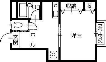 徳島市応神町東貞方のアパートの間取り