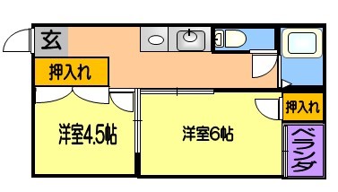 セリーヌ参番館の間取り