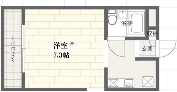 姫路市東延末のマンションの間取り