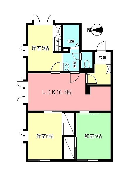 グレイスコートＡの間取り