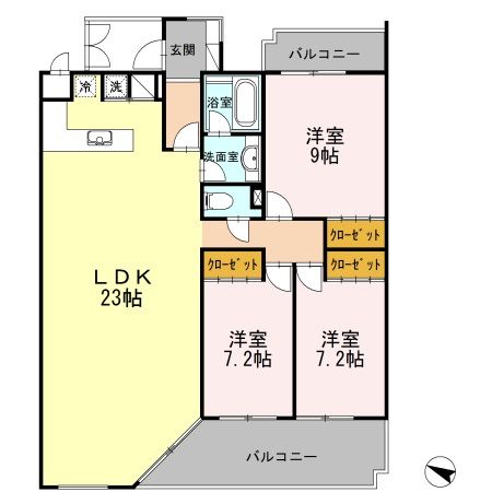 ヒルズ春山の間取り