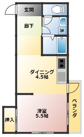 エクシード近見の間取り