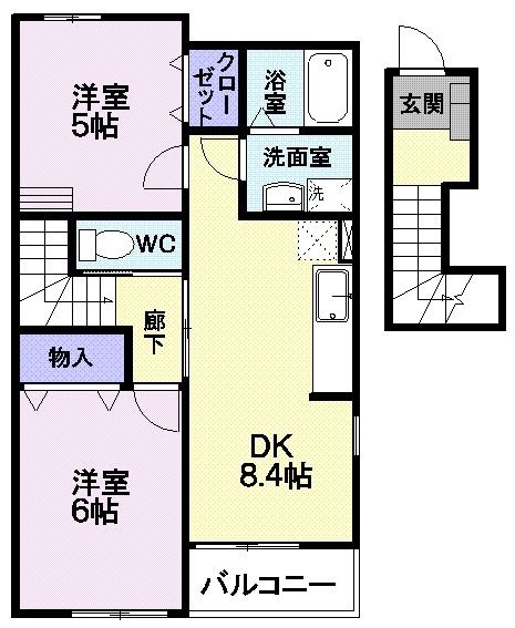 アンソレイエの間取り