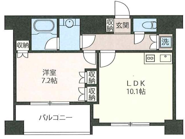 エスティメゾン浅草駒形の間取り