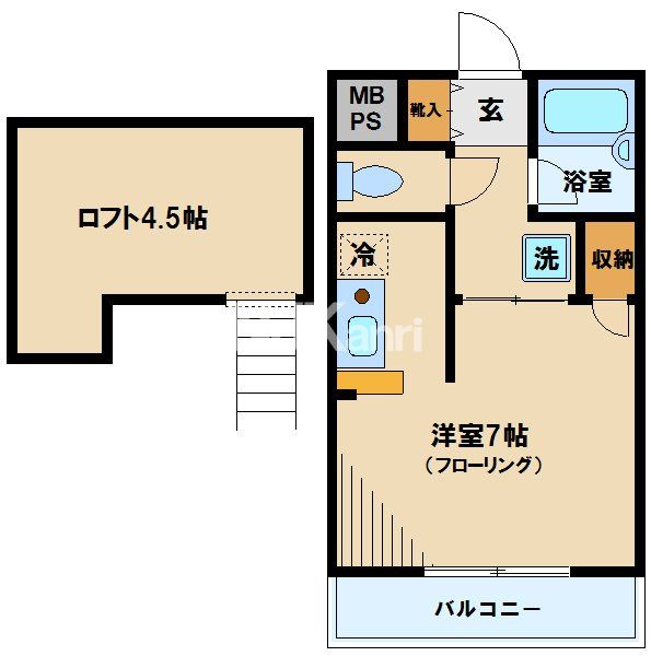 武蔵野アパートメントの間取り