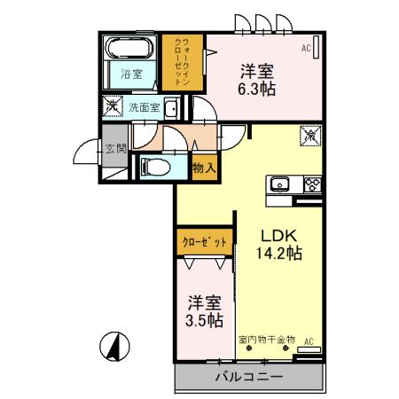 アズ・アールヴォリ町村の間取り