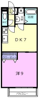 伊賀市服部町のアパートの間取り