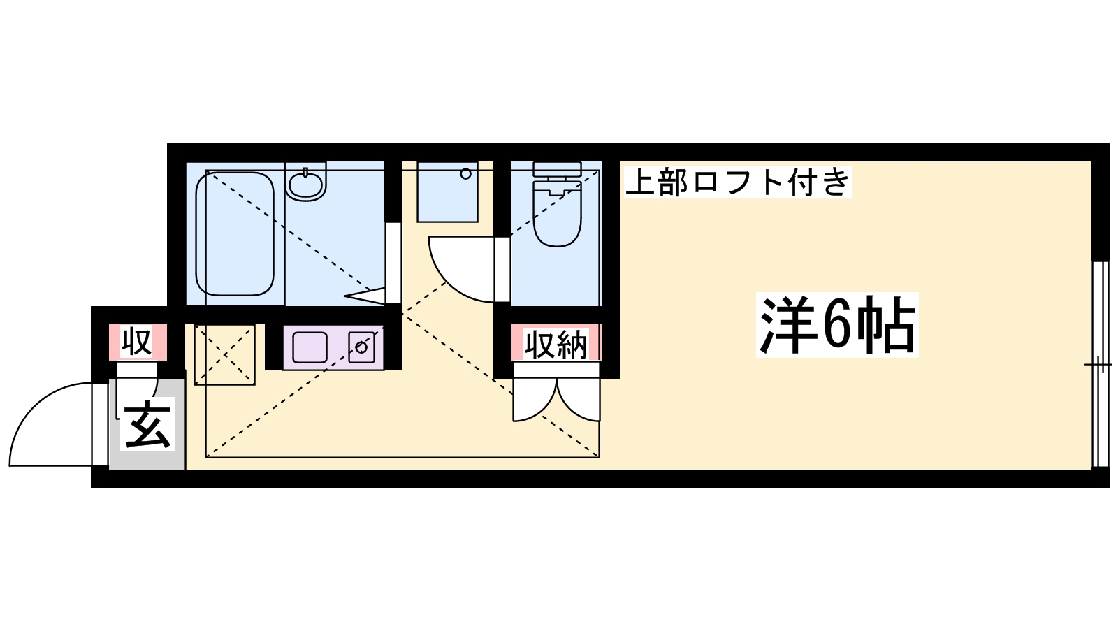 姫路市辻井のアパートの間取り