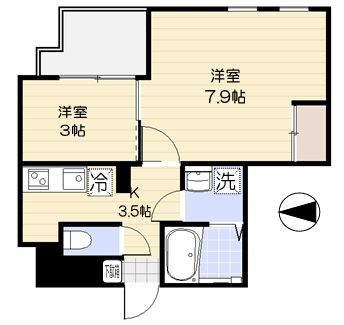 ムジーク北参道の間取り