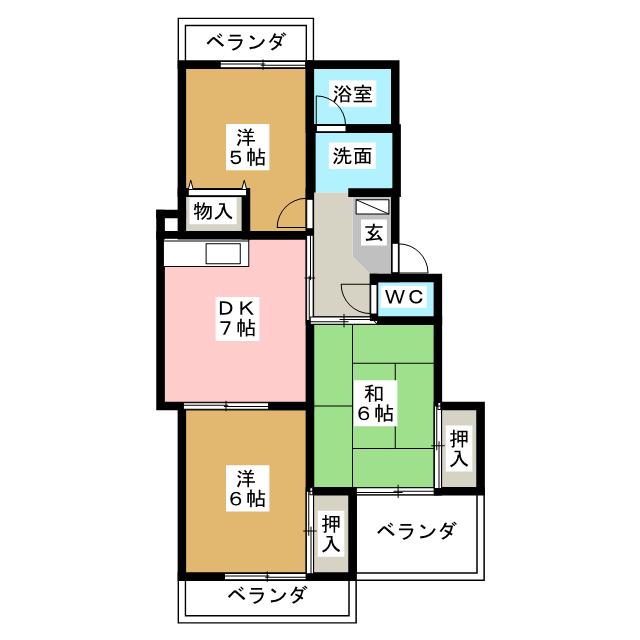 サンファミリア長久手Iの間取り