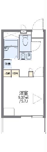 レオパレスカナサラの間取り